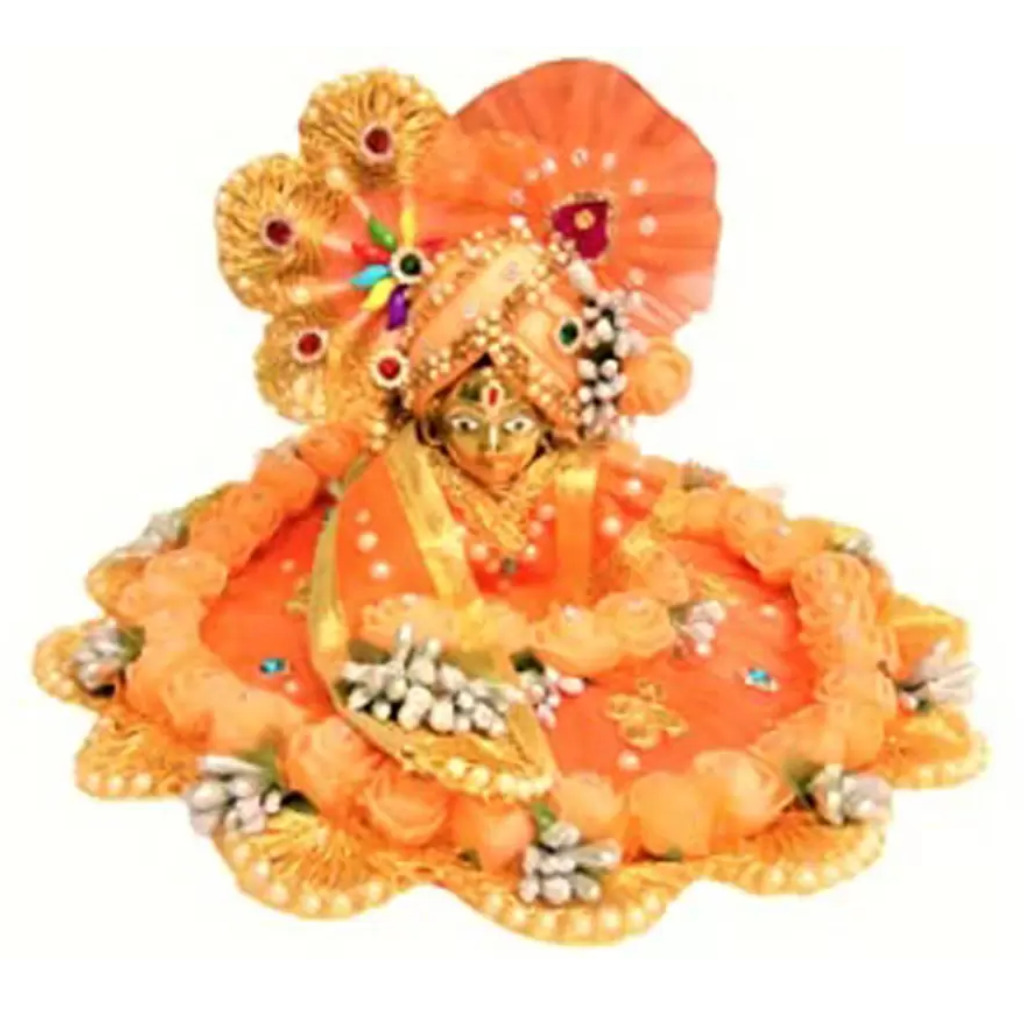 How to make laddu gopal/baal gopal/kanhaji/thakur ji dress at home?  Baalgopal beautiful n easy dress - YouTu… | Laddu gopal, Fabric flowers  diy, Laddu gopal dresses