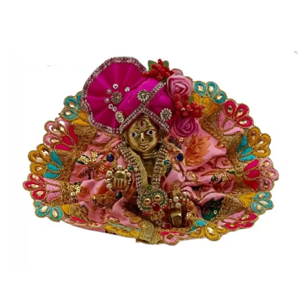 Buy Beautiful Thread work Pink Dress for Laddu Gopal Ji online at  MyKanha.com