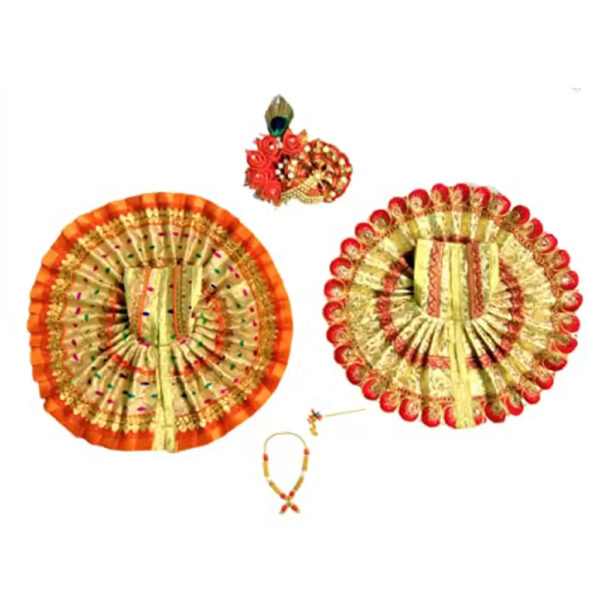 Kanha/Laddu Gopal/Krishna Ji Dress/ Poshak_ Size No. 2 (Fabric) – Great E  Pujari® (A Brand of Sajyoti Trading Co)