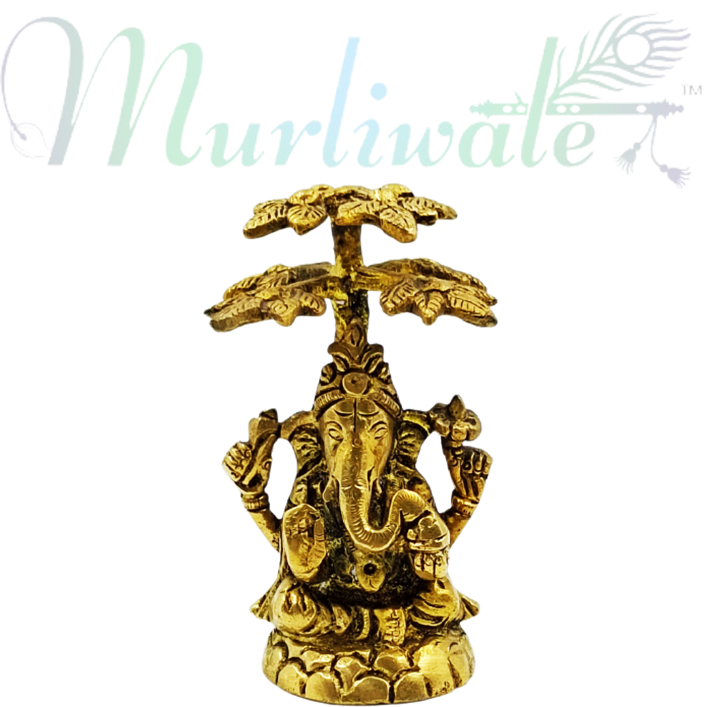 Ganesh Ji Murti/Idols | Murti of Chatri wale Ganesh Ji - Murliwale