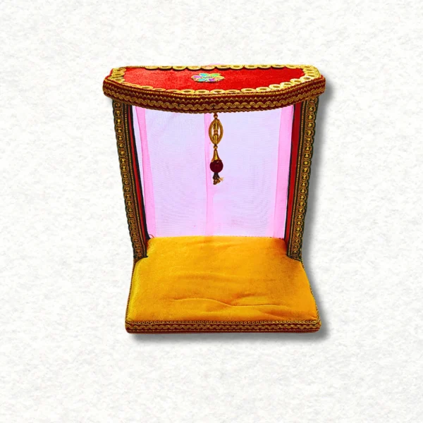 Kanha Ji Singhasan with Net for idol size: 3 to 6.