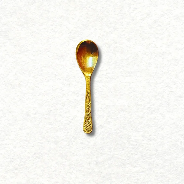 Pure brass spoon, length: 2.5 inch.
