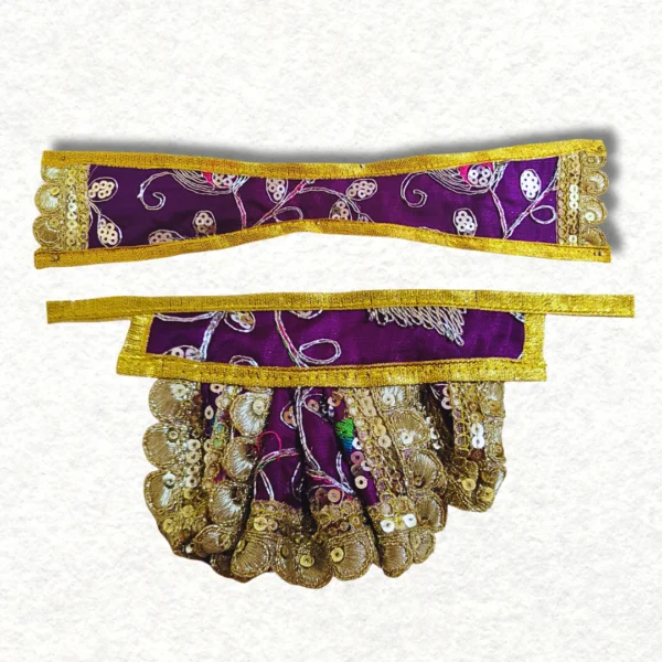 Hanuman ji single dress, made of silk cloth in wine colour.