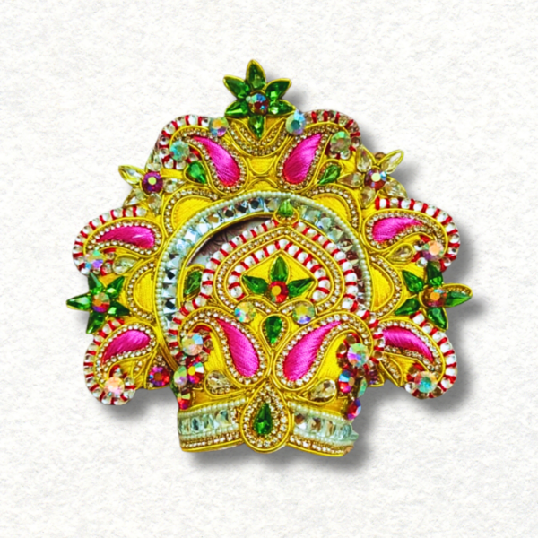 Mukut for Idol height between 1.5 feet to 2 Feet.